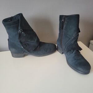 Miz Mooz Ankle Boots With Flap Detail, GUC, Size 41